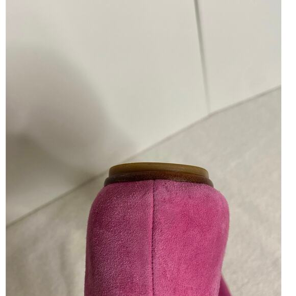 JOAN & David Purple Pink Bead Embellished Suede Ballet Flats - Size 7 1/2 - Picture 9 of 11
